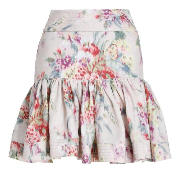 Zimmermann Wavelength Flounce Mini Skirt - Picture 4 of 4